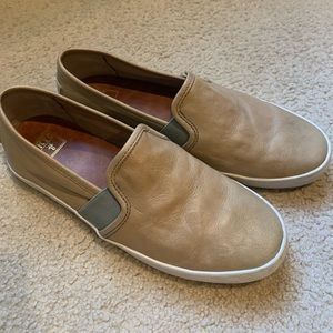Genuine Frye brand leather slip on shoes size 7
